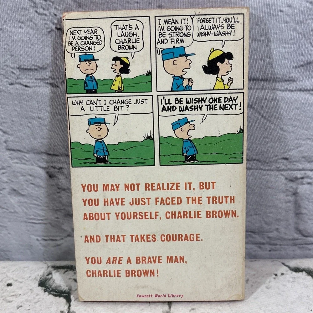 Fawcett YOURE A BRAVE MAN CHARLIE BROWN Paperback Charles Schulz Vintage 1963